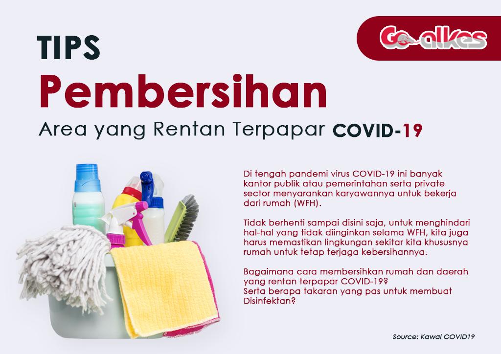 Tips Pembersihan Area yang Rentan Terpapar Virus COVID-19